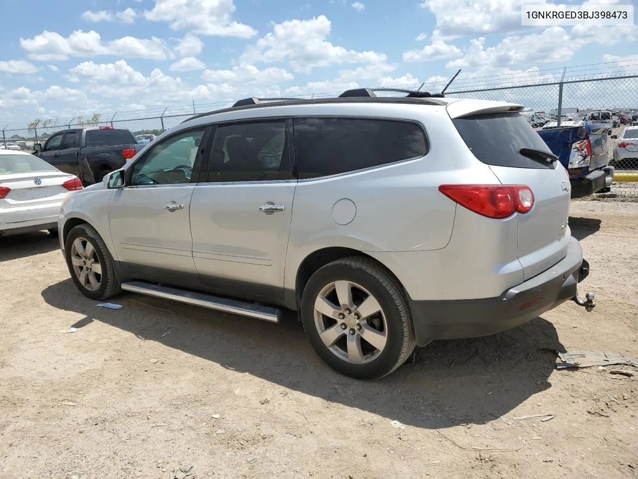 2011 Chevrolet Traverse Lt VIN: 1GNKRGED3BJ398473 Lot: 68980154