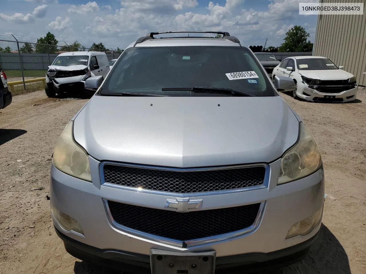 1GNKRGED3BJ398473 2011 Chevrolet Traverse Lt