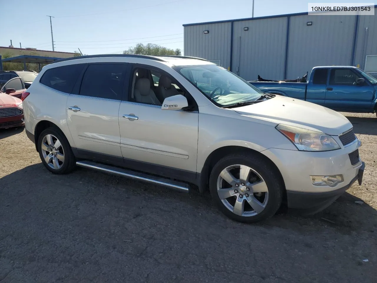 2011 Chevrolet Traverse Ltz VIN: 1GNKRLED7BJ301543 Lot: 71496404