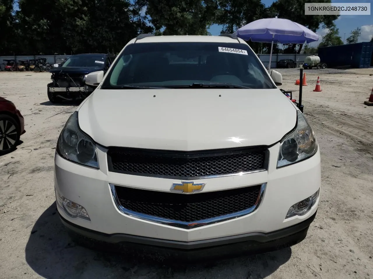 2012 Chevrolet Traverse Lt VIN: 1GNKRGED2CJ248730 Lot: 64654054