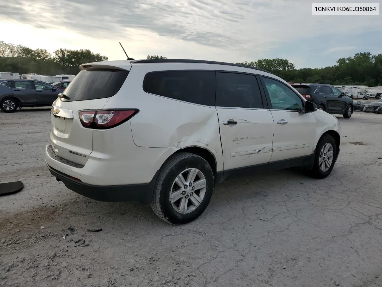 2014 Chevrolet Traverse Lt VIN: 1GNKVHKD6EJ350864 Lot: 68672434