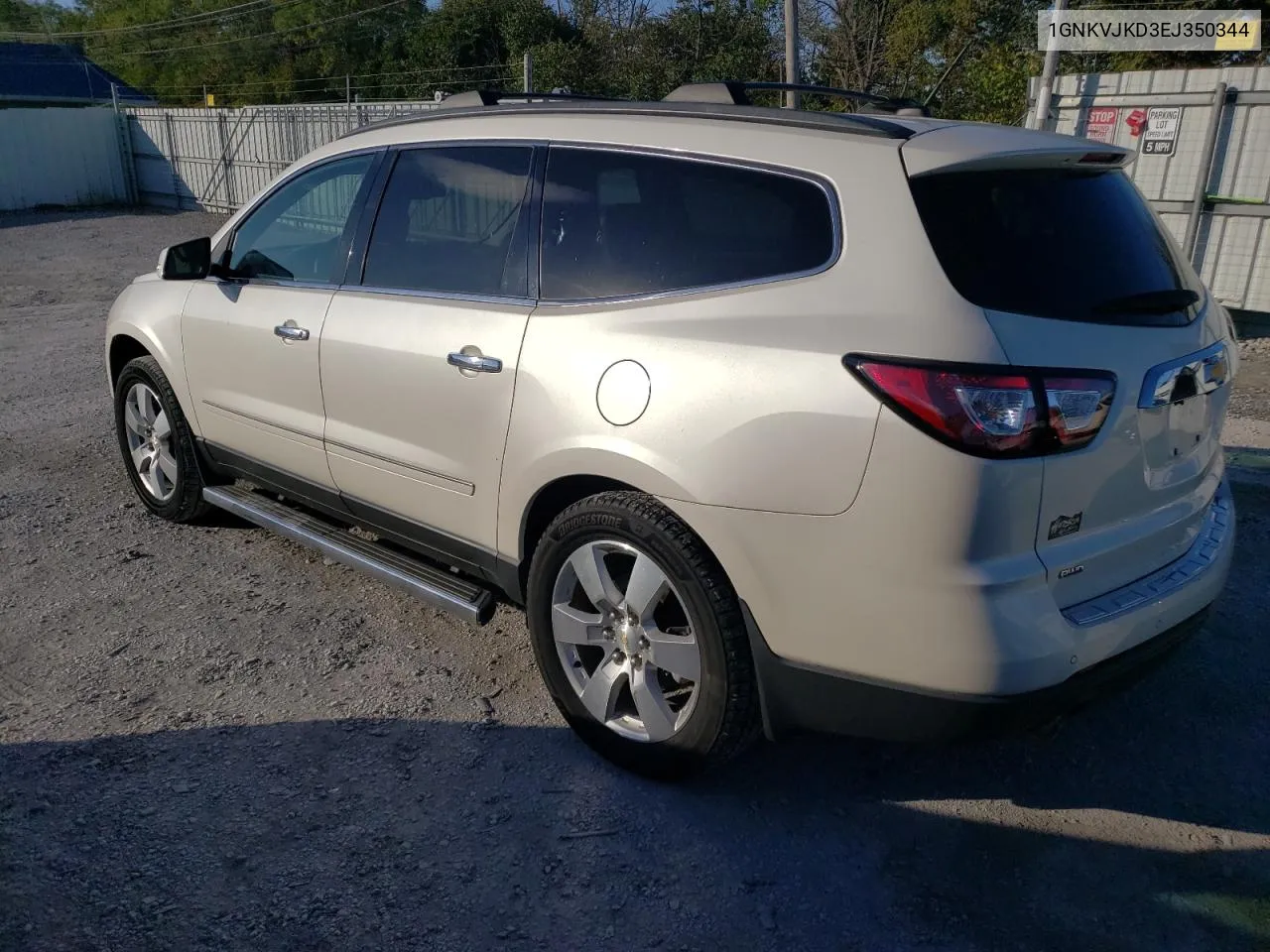 2014 Chevrolet Traverse Ltz VIN: 1GNKVJKD3EJ350344 Lot: 71171644