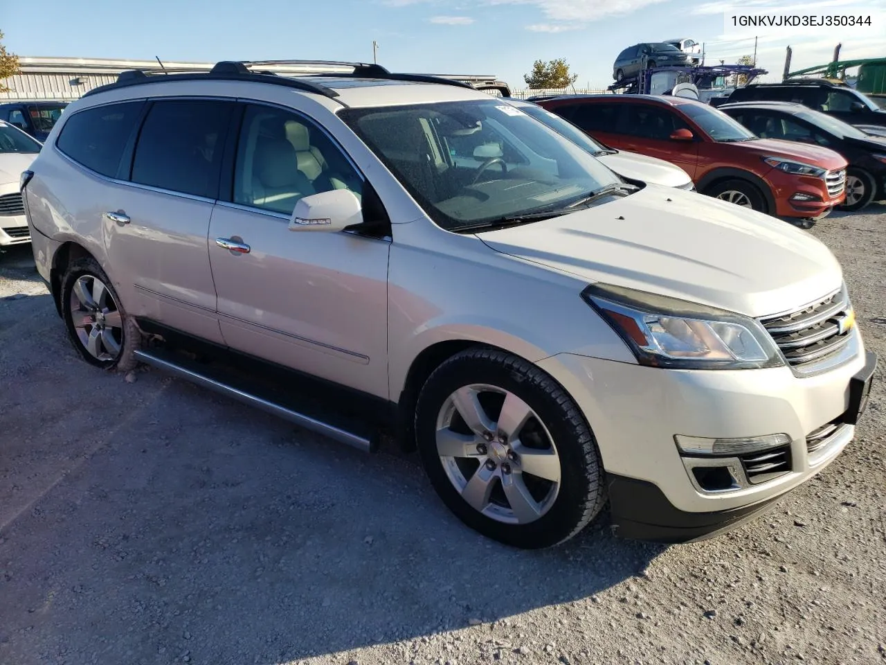 2014 Chevrolet Traverse Ltz VIN: 1GNKVJKD3EJ350344 Lot: 71171644