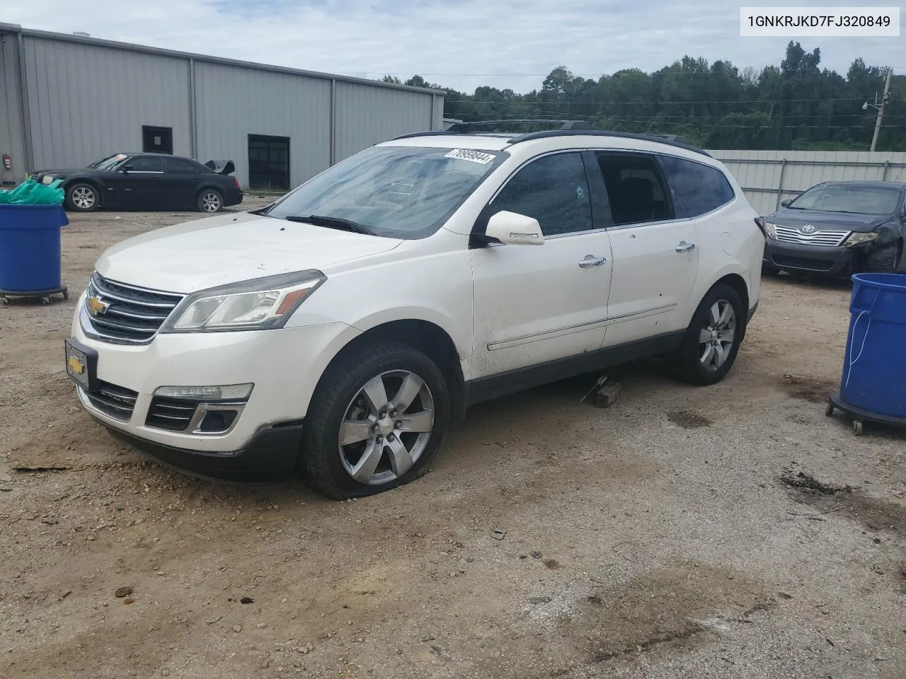 2015 Chevrolet Traverse Ltz VIN: 1GNKRJKD7FJ320849 Lot: 70959844