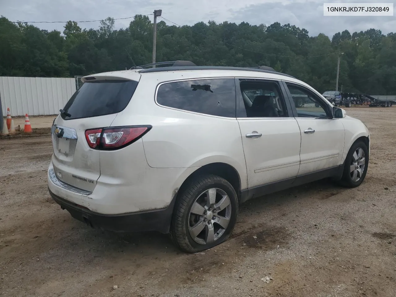 2015 Chevrolet Traverse Ltz VIN: 1GNKRJKD7FJ320849 Lot: 70959844