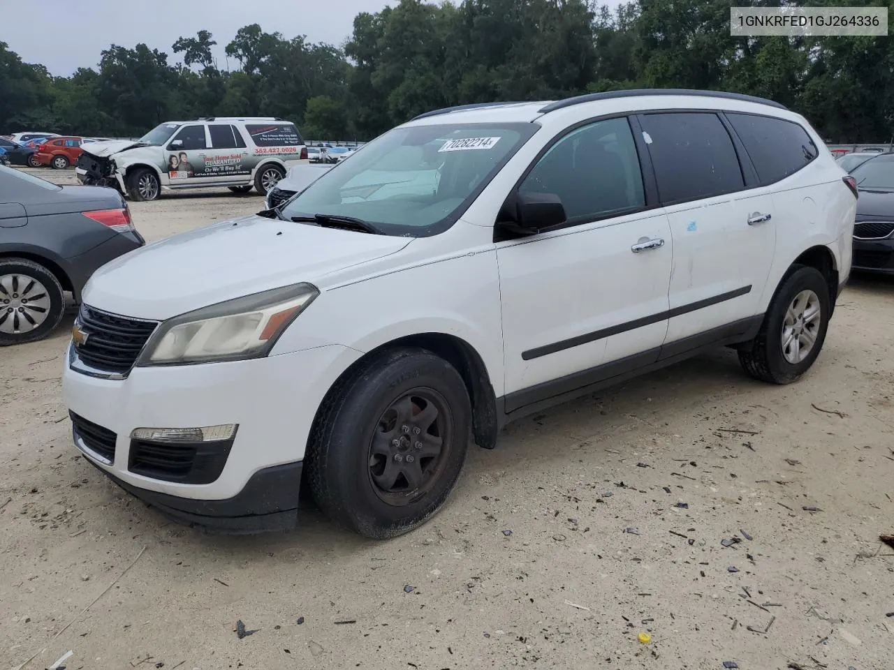 2016 Chevrolet Traverse Ls VIN: 1GNKRFED1GJ264336 Lot: 70282214