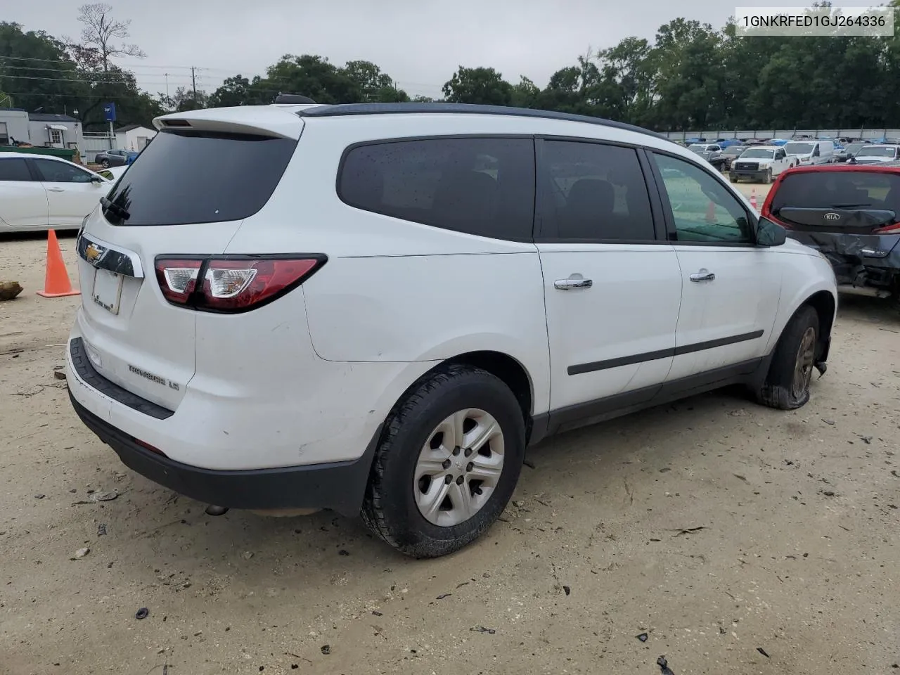 2016 Chevrolet Traverse Ls VIN: 1GNKRFED1GJ264336 Lot: 70282214