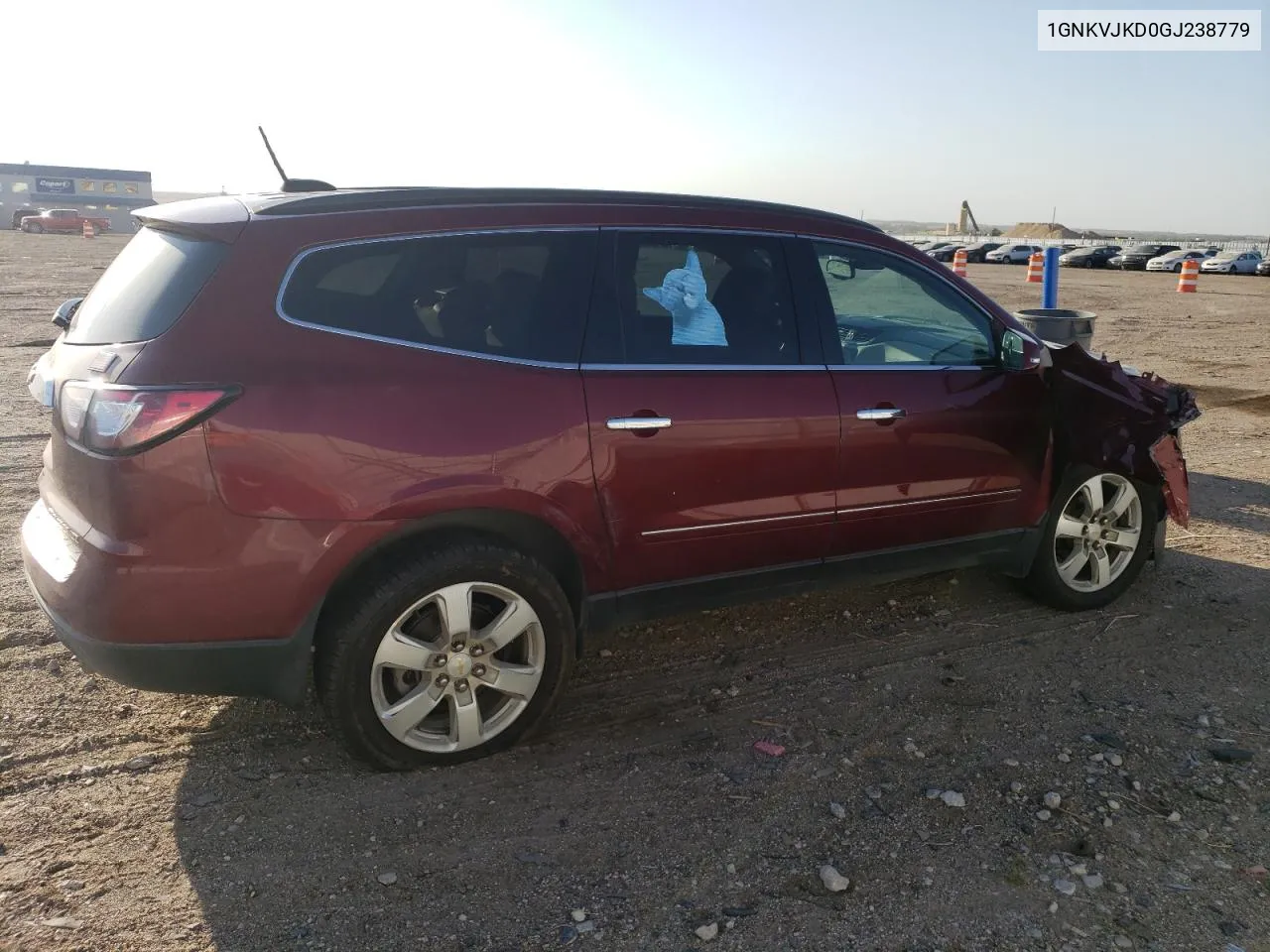 2016 Chevrolet Traverse Ltz VIN: 1GNKVJKD0GJ238779 Lot: 71255344