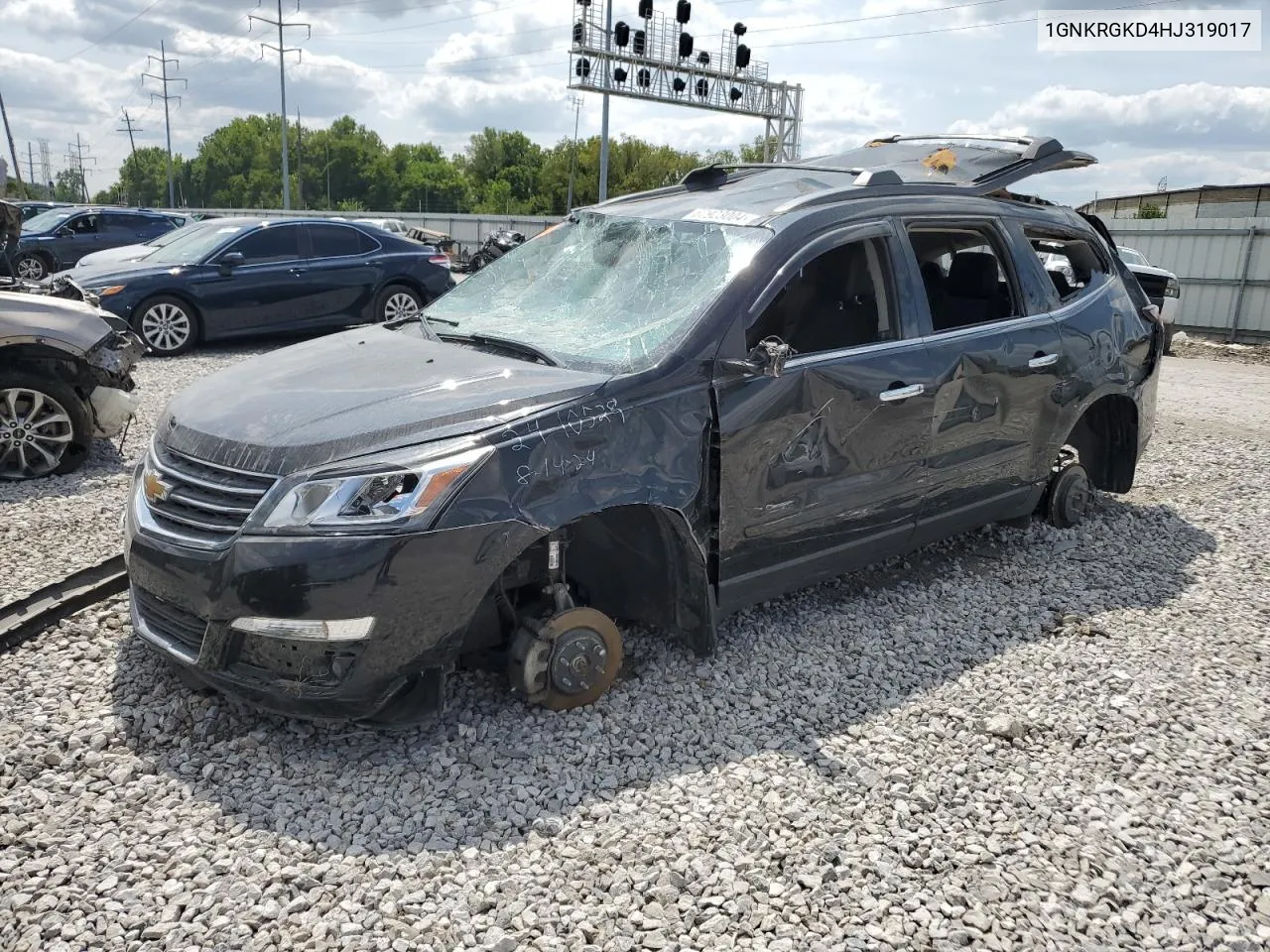 2017 Chevrolet Traverse Lt VIN: 1GNKRGKD4HJ319017 Lot: 67923004