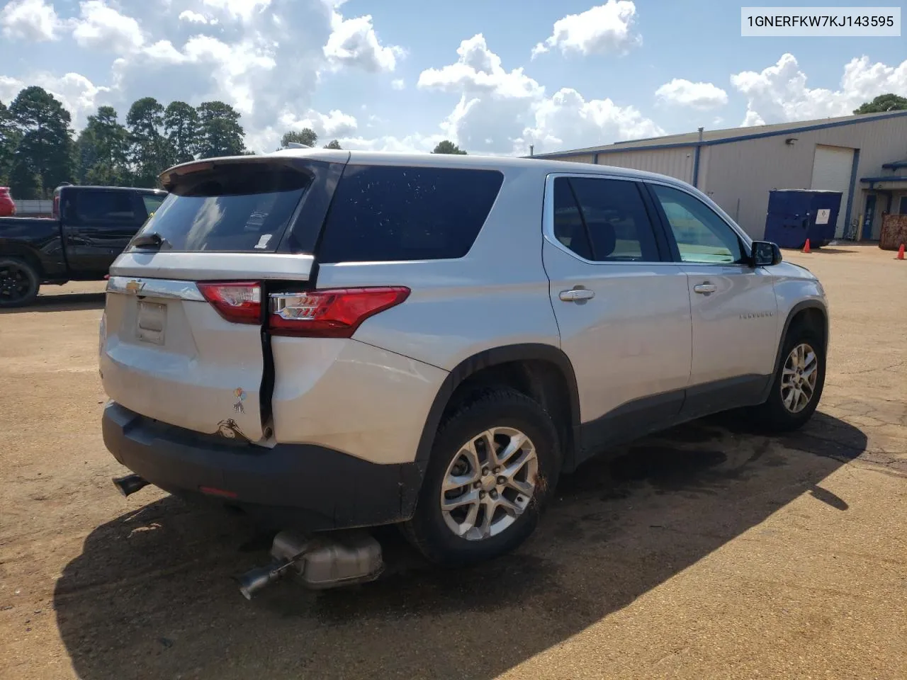 2019 Chevrolet Traverse Ls VIN: 1GNERFKW7KJ143595 Lot: 72185904