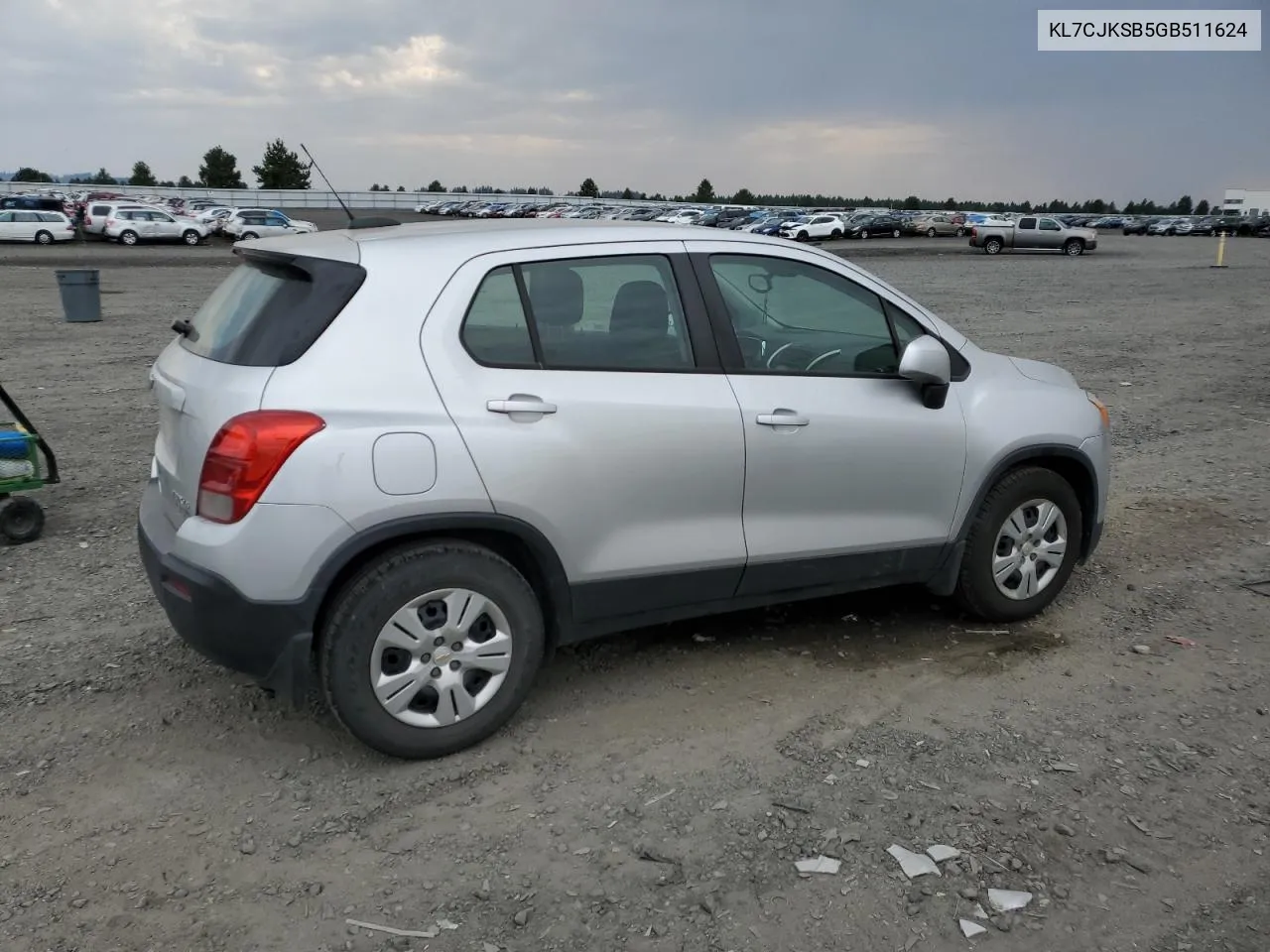 2016 Chevrolet Trax Ls VIN: KL7CJKSB5GB511624 Lot: 65088134