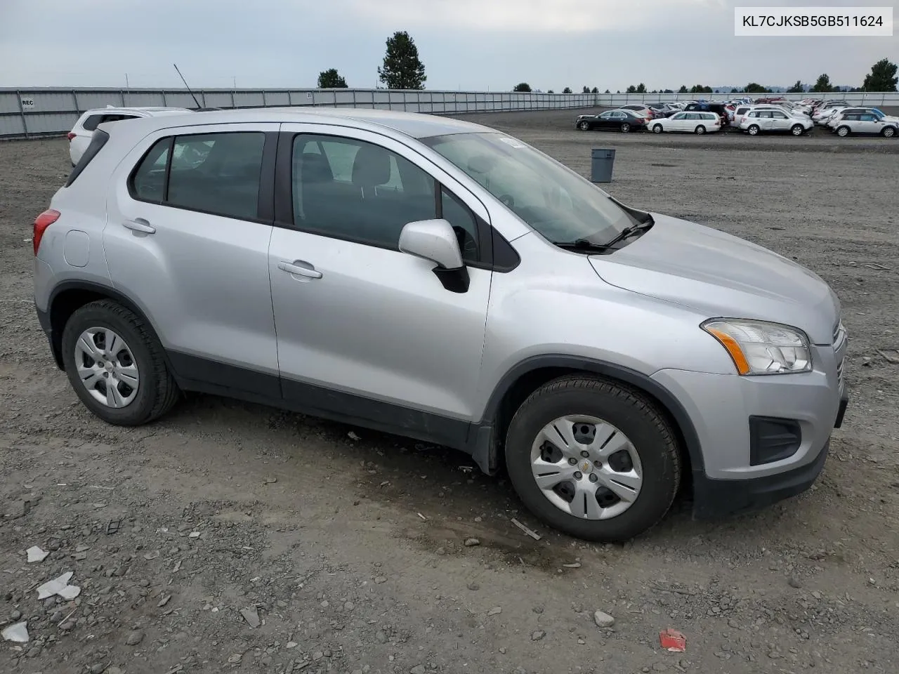 2016 Chevrolet Trax Ls VIN: KL7CJKSB5GB511624 Lot: 65088134