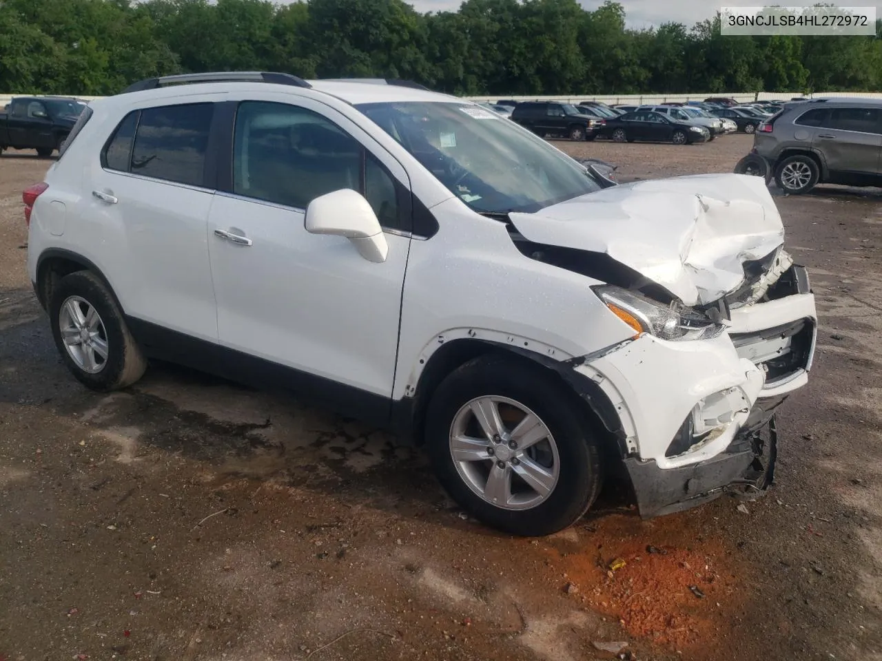 2017 Chevrolet Trax 1Lt VIN: 3GNCJLSB4HL272972 Lot: 55849874