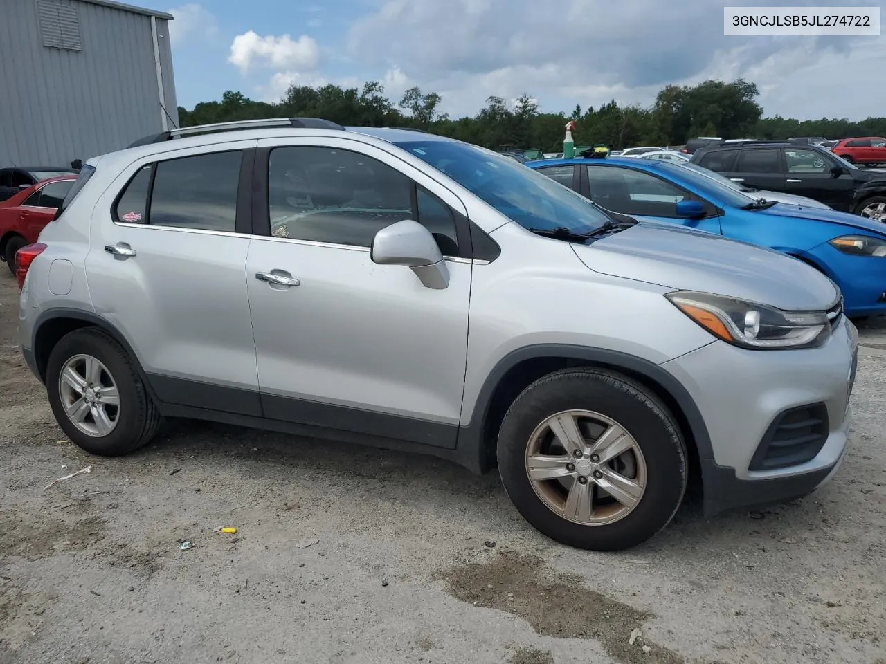 2018 Chevrolet Trax 1Lt VIN: 3GNCJLSB5JL274722 Lot: 71871744