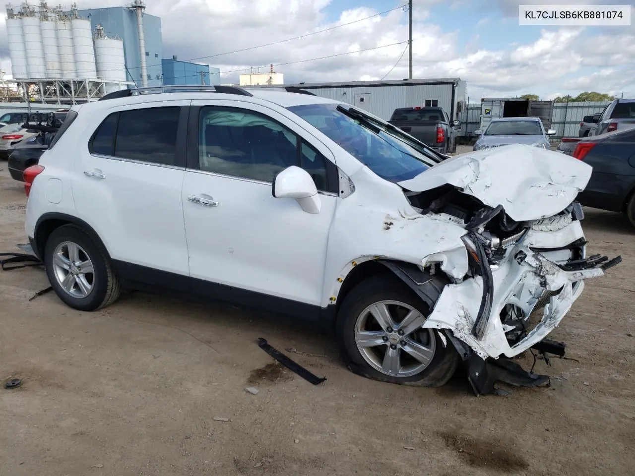 2019 Chevrolet Trax 1Lt VIN: KL7CJLSB6KB881074 Lot: 70436004