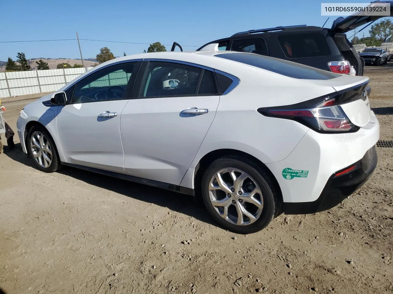 2016 Chevrolet Volt Ltz VIN: 1G1RD6S59GU139224 Lot: 71798884