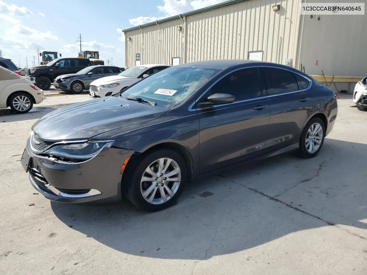 2015 Chrysler 200 Limited VIN: 1C3CCCAB3FN640645 Lot: 71930254