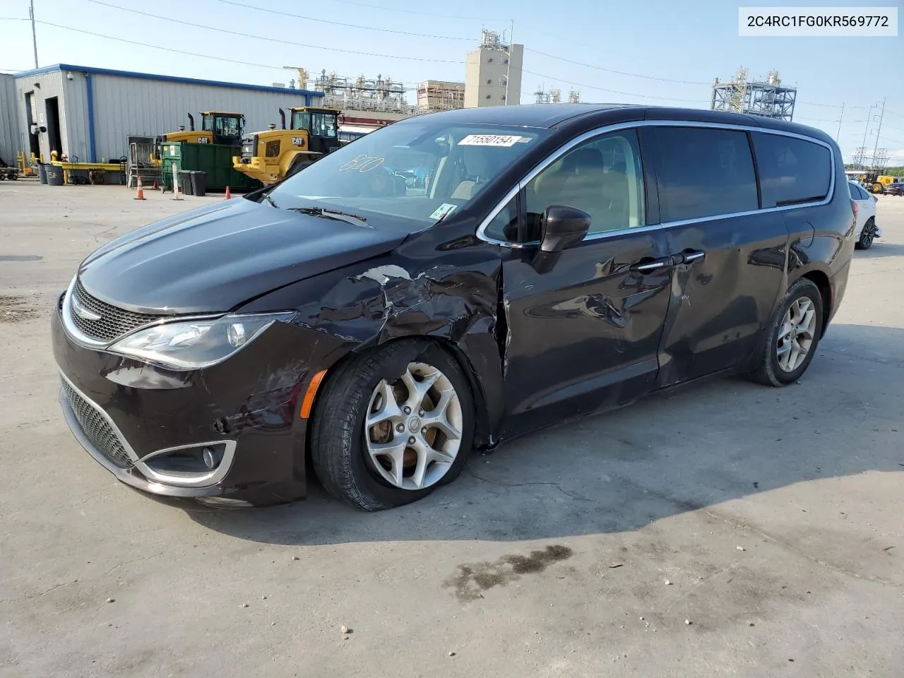 2019 Chrysler Pacifica Touring Plus VIN: 2C4RC1FG0KR569772 Lot: 71550154