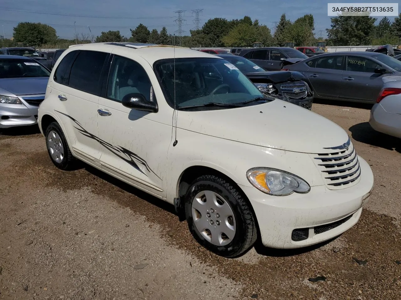 2007 Chrysler Pt Cruiser Touring VIN: 3A4FY58B27T513635 Lot: 71270764