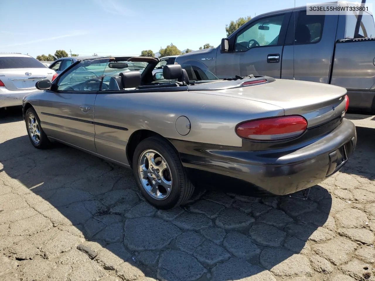 1998 Chrysler Sebring Jxi VIN: 3C3EL55H8WT333801 Lot: 70343934