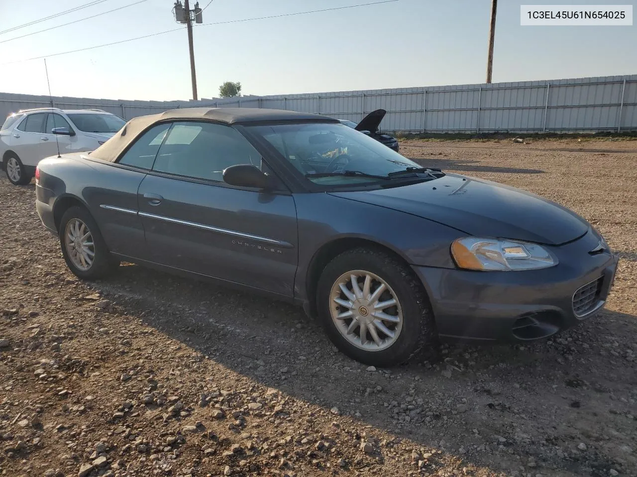 2001 Chrysler Sebring Lx VIN: 1C3EL45U61N654025 Lot: 71250534