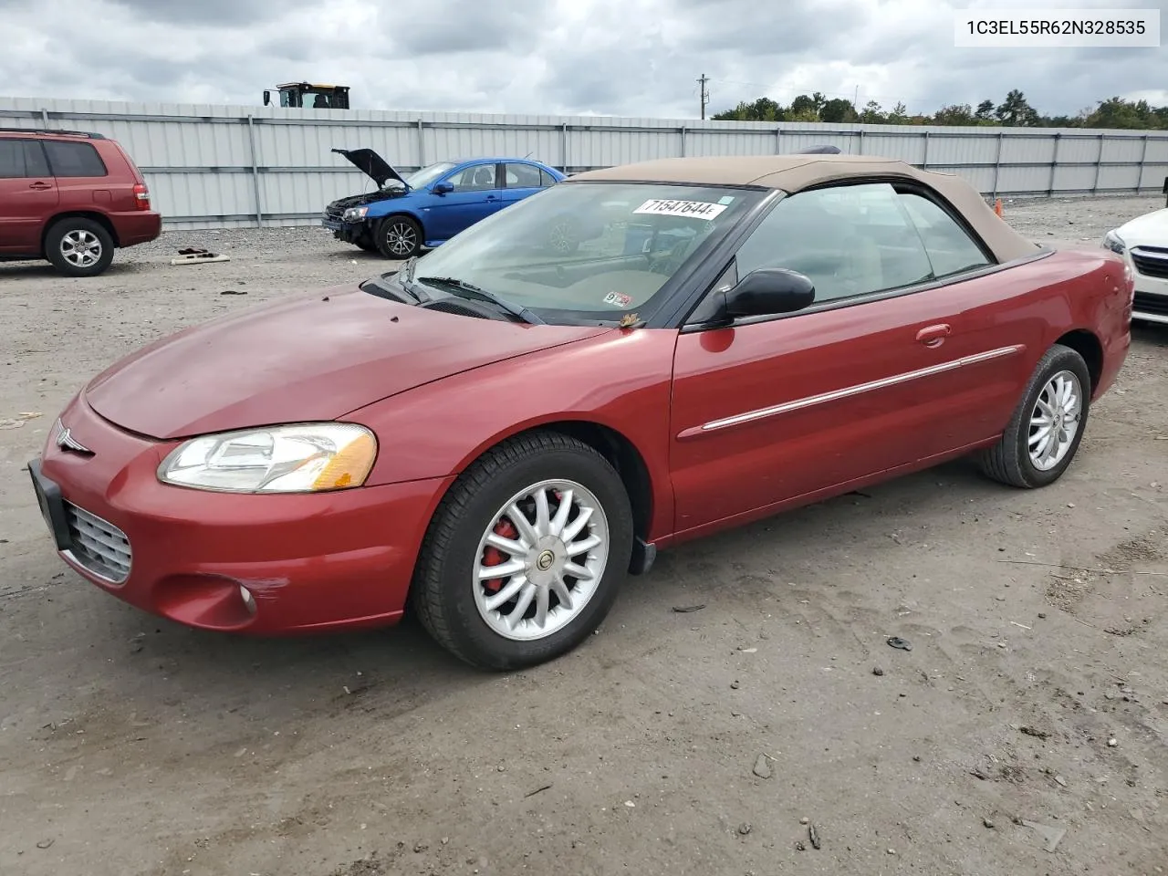 2002 Chrysler Sebring Lxi VIN: 1C3EL55R62N328535 Lot: 71547644