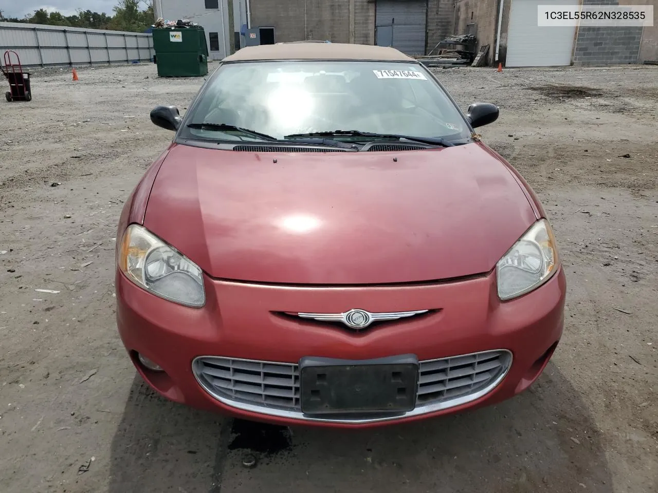 2002 Chrysler Sebring Lxi VIN: 1C3EL55R62N328535 Lot: 71547644