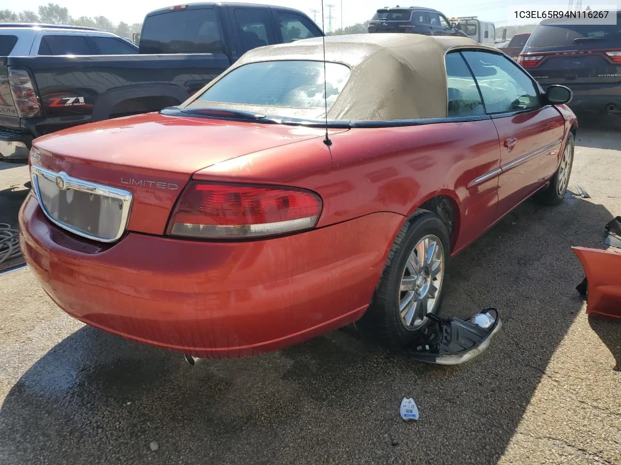 2004 Chrysler Sebring Limited VIN: 1C3EL65R94N116267 Lot: 68676504