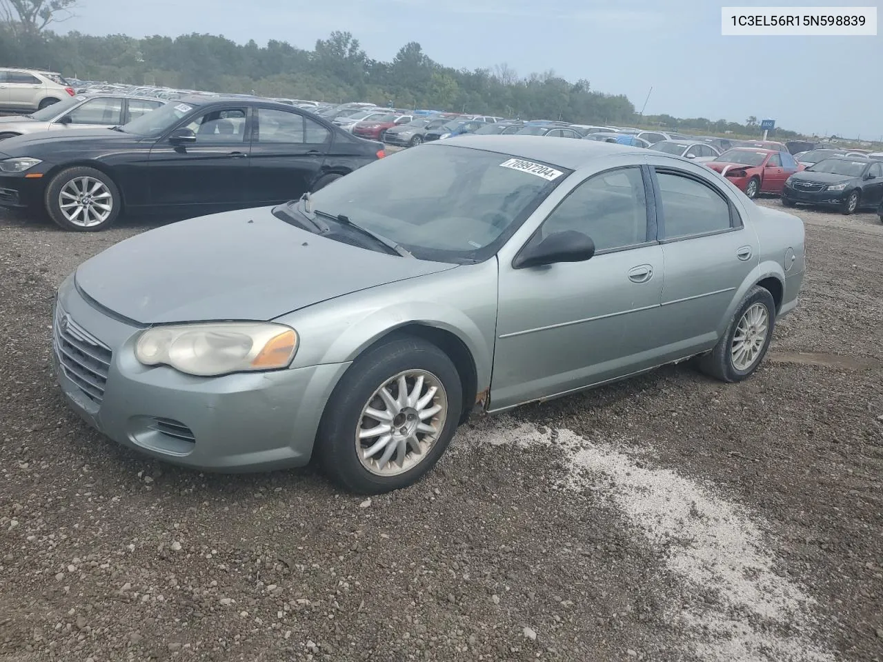 2005 Chrysler Sebring Touring VIN: 1C3EL56R15N598839 Lot: 70997204