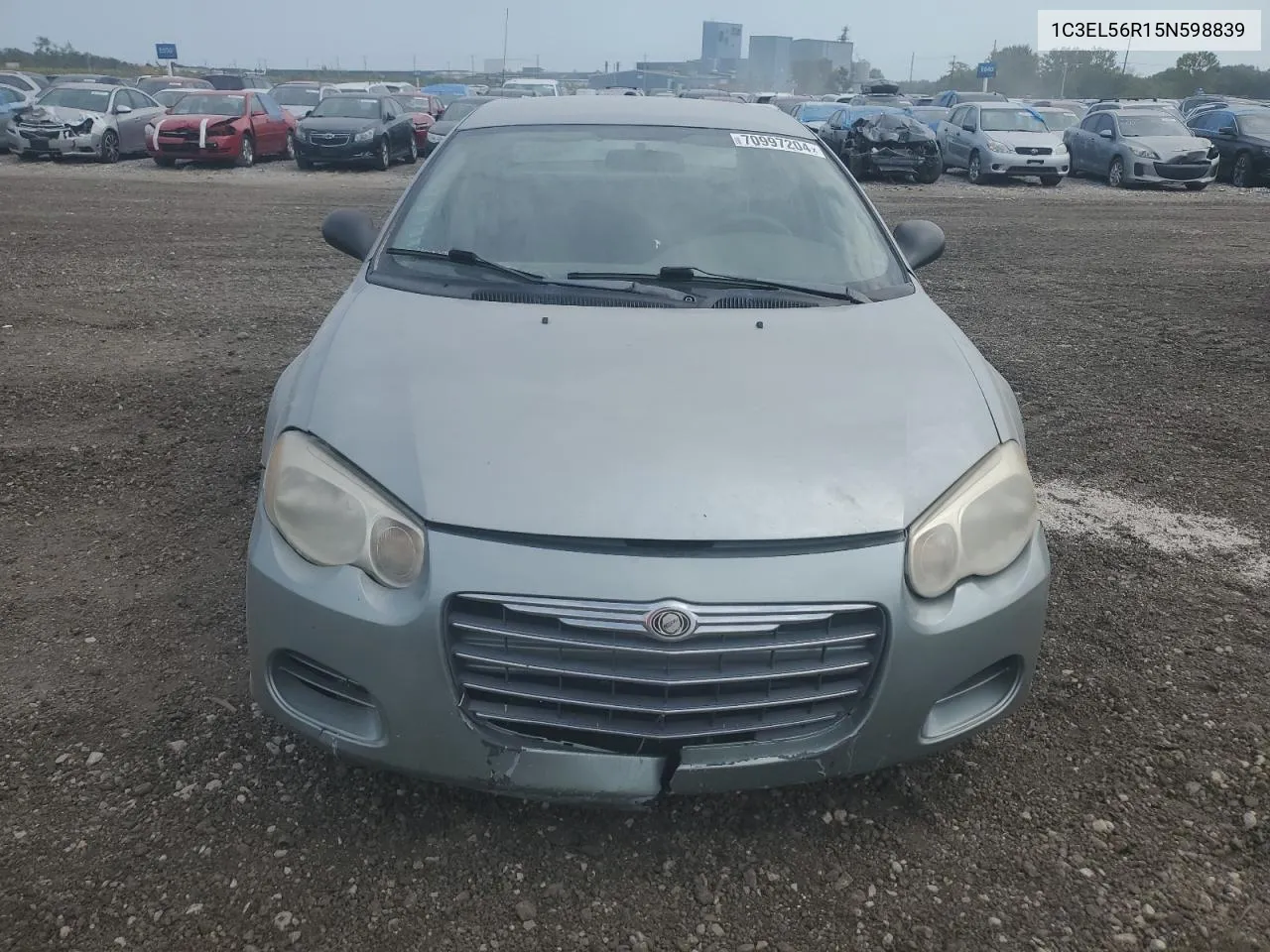 2005 Chrysler Sebring Touring VIN: 1C3EL56R15N598839 Lot: 70997204