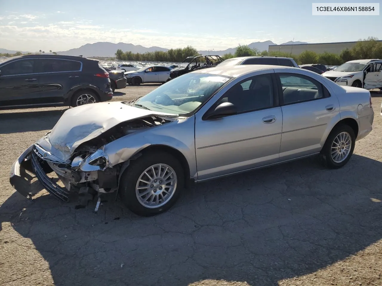 2006 Chrysler Sebring VIN: 1C3EL46X86N158854 Lot: 70146454