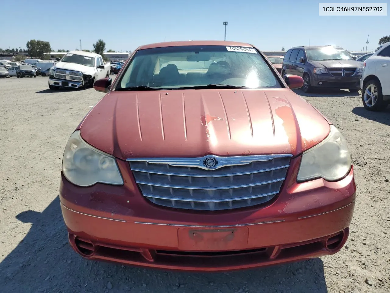 2007 Chrysler Sebring VIN: 1C3LC46K97N552702 Lot: 70536004