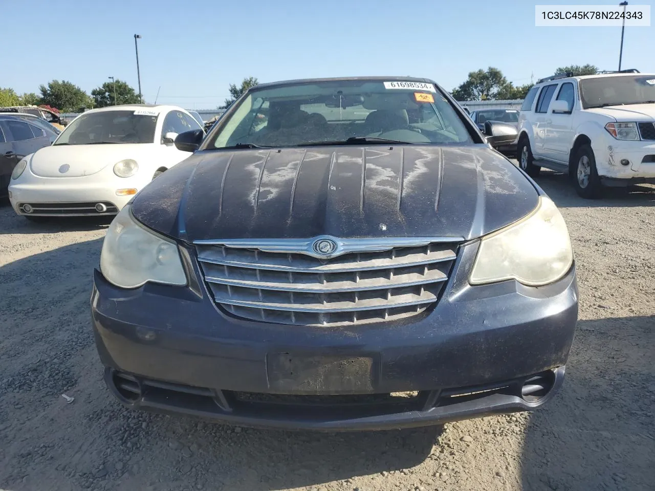 2008 Chrysler Sebring VIN: 1C3LC45K78N224343 Lot: 61698534