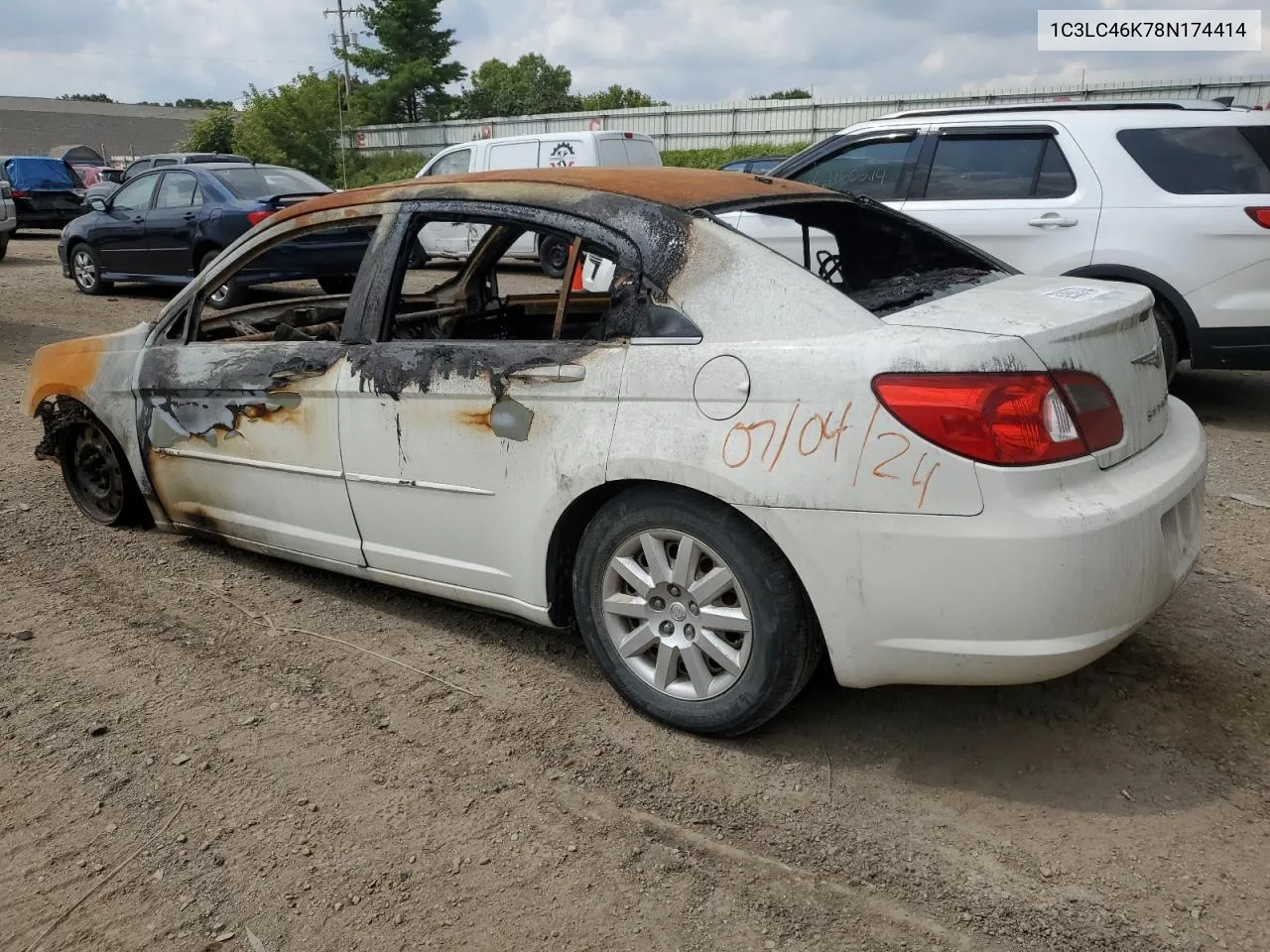 2008 Chrysler Sebring Lx VIN: 1C3LC46K78N174414 Lot: 62909704