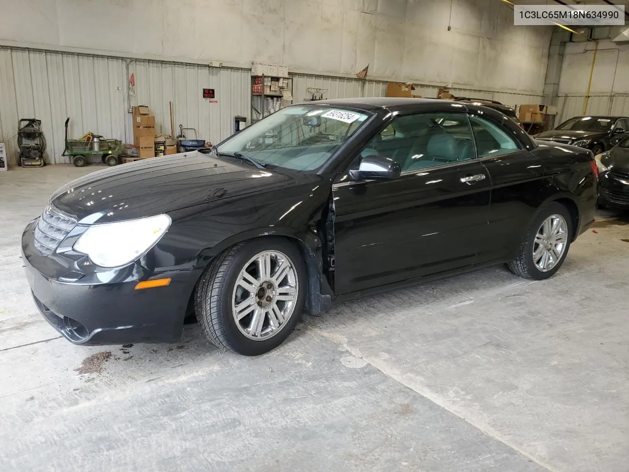 2008 Chrysler Sebring Limited VIN: 1C3LC65M18N634990 Lot: 69316254