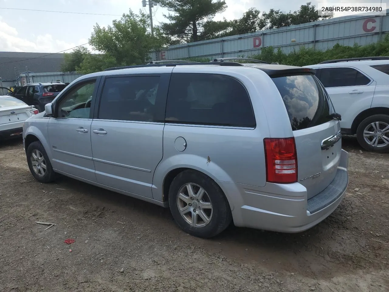 2008 Chrysler Town & Country Touring VIN: 2A8HR54P38R734980 Lot: 57938694