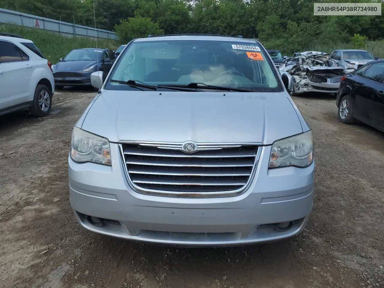 2A8HR54P38R734980 2008 Chrysler Town & Country Touring