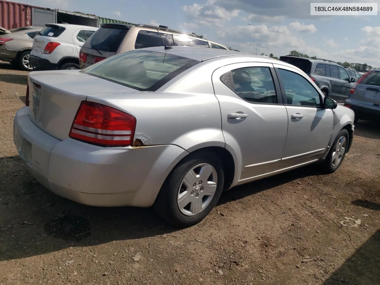 2008 Dodge Avenger Se VIN: 1B3LC46K48N584889 Lot: 67538864