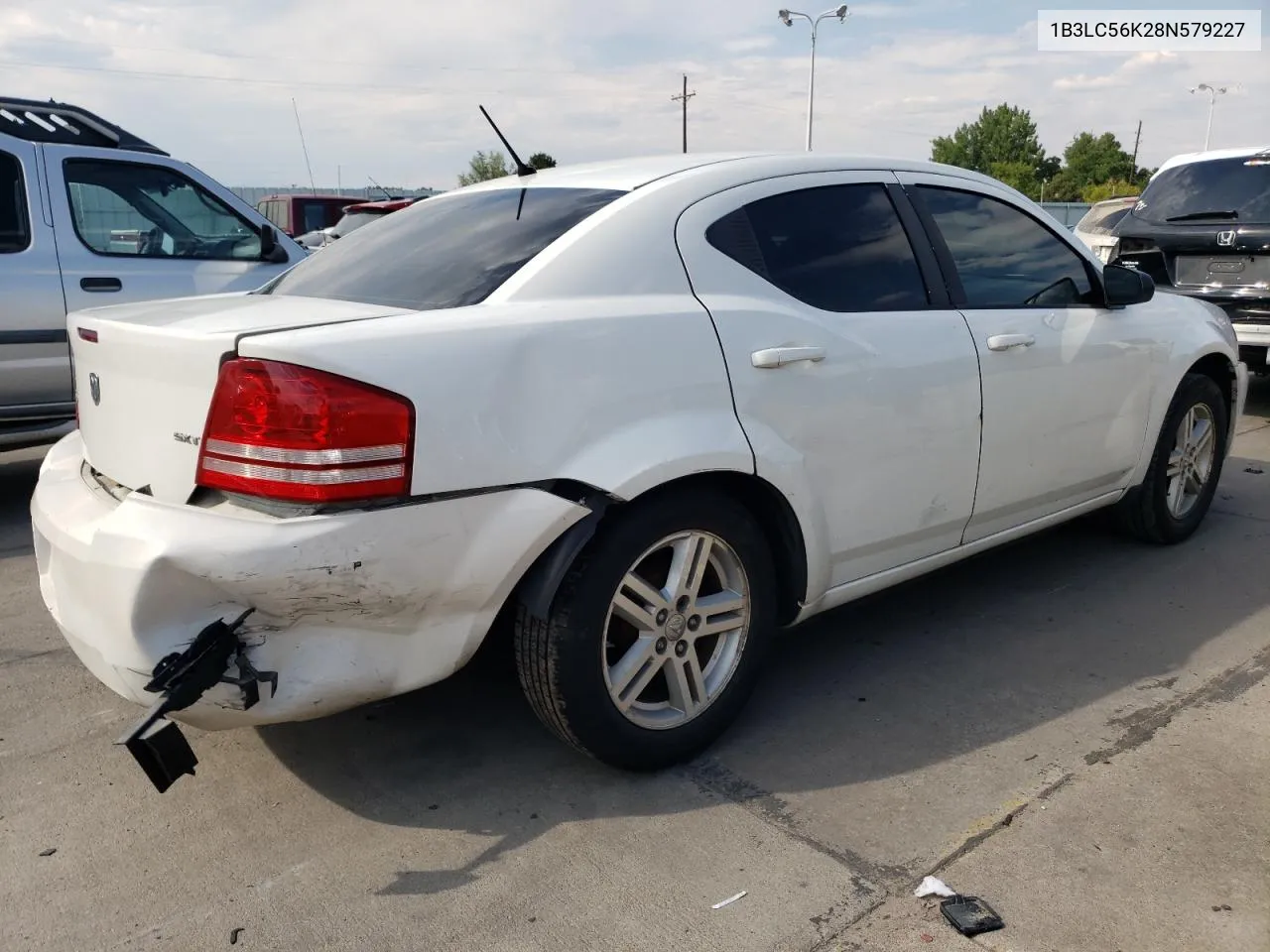 2008 Dodge Avenger Sxt VIN: 1B3LC56K28N579227 Lot: 71221134