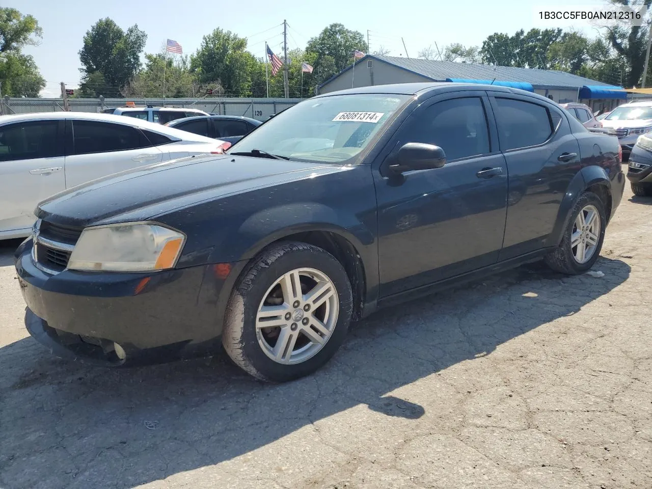 2010 Dodge Avenger R/T VIN: 1B3CC5FB0AN212316 Lot: 68081314