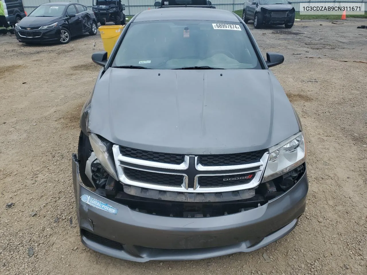 2012 Dodge Avenger Se VIN: 1C3CDZAB9CN311671 Lot: 68997874