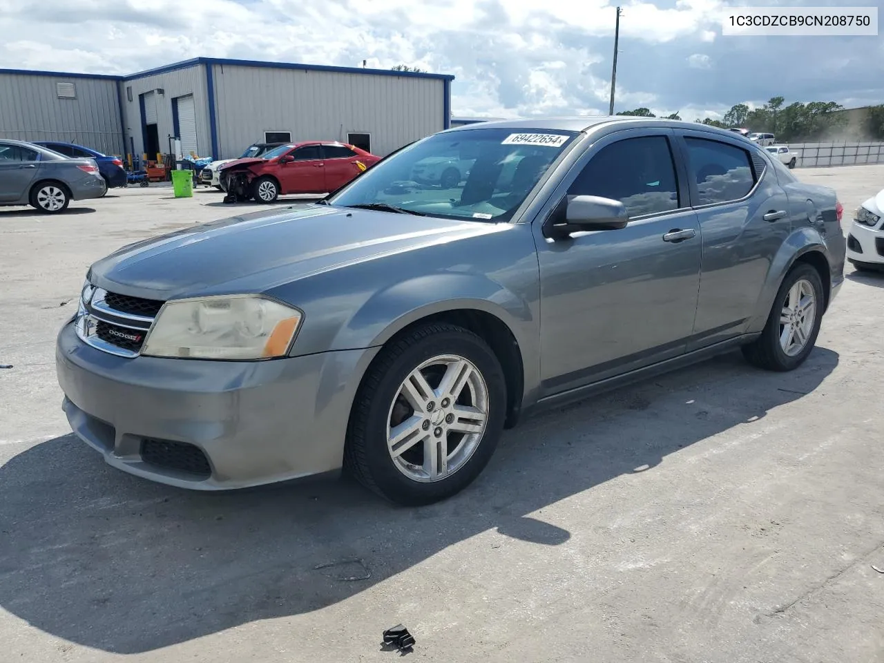 2012 Dodge Avenger Sxt VIN: 1C3CDZCB9CN208750 Lot: 69422654