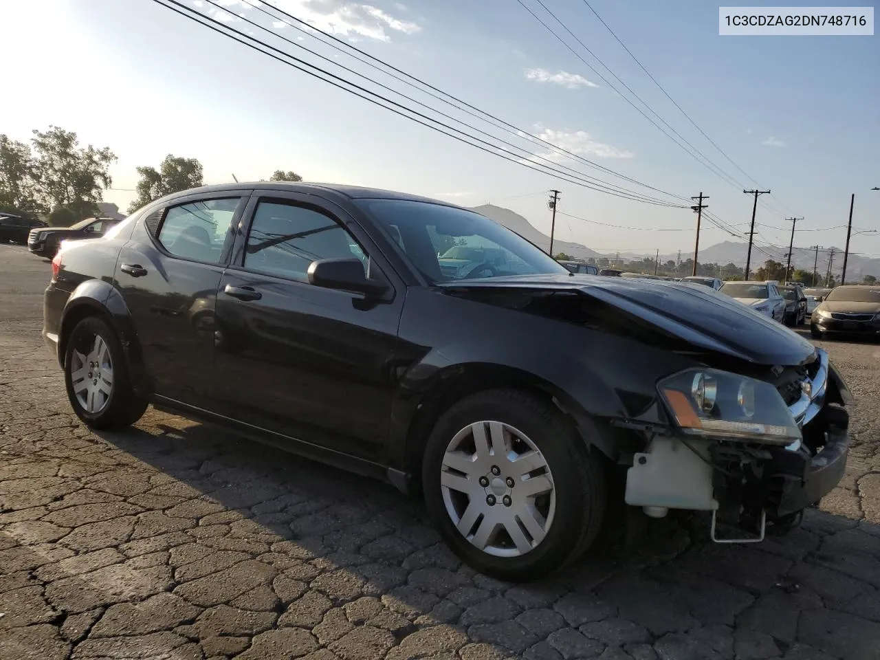 2013 Dodge Avenger Se VIN: 1C3CDZAG2DN748716 Lot: 66818154