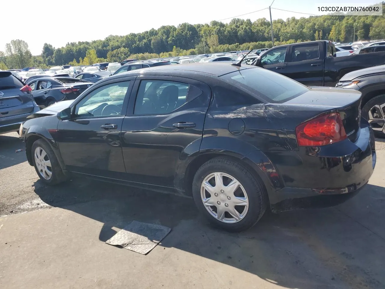 2013 Dodge Avenger Se VIN: 1C3CDZAB7DN760042 Lot: 70766664