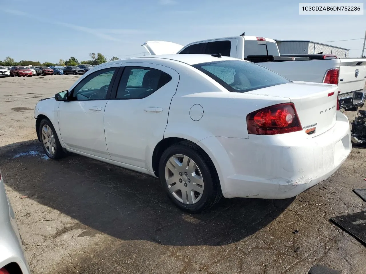 2013 Dodge Avenger Se VIN: 1C3CDZAB6DN752286 Lot: 71354524