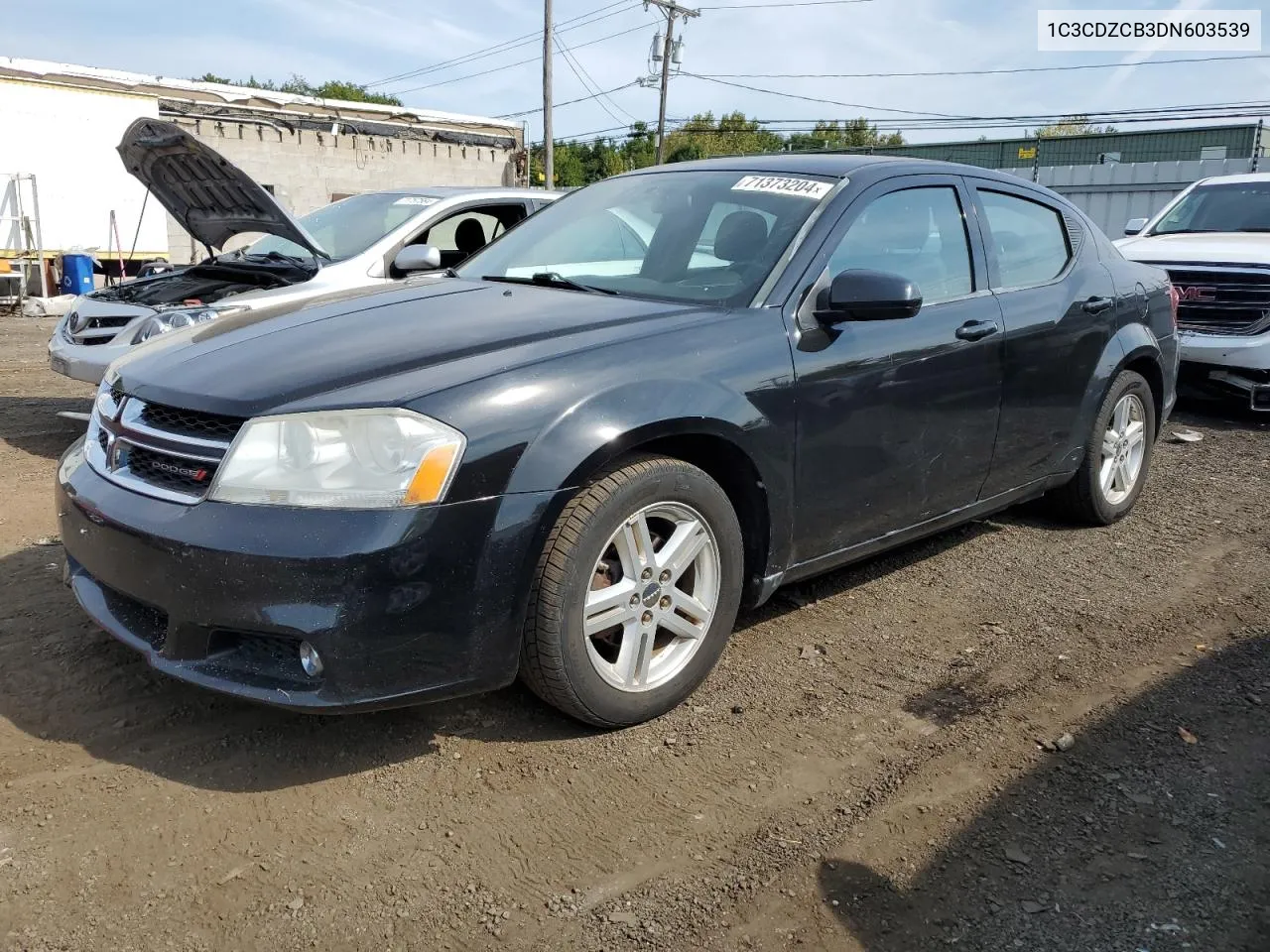 2013 Dodge Avenger Sxt VIN: 1C3CDZCB3DN603539 Lot: 71373204