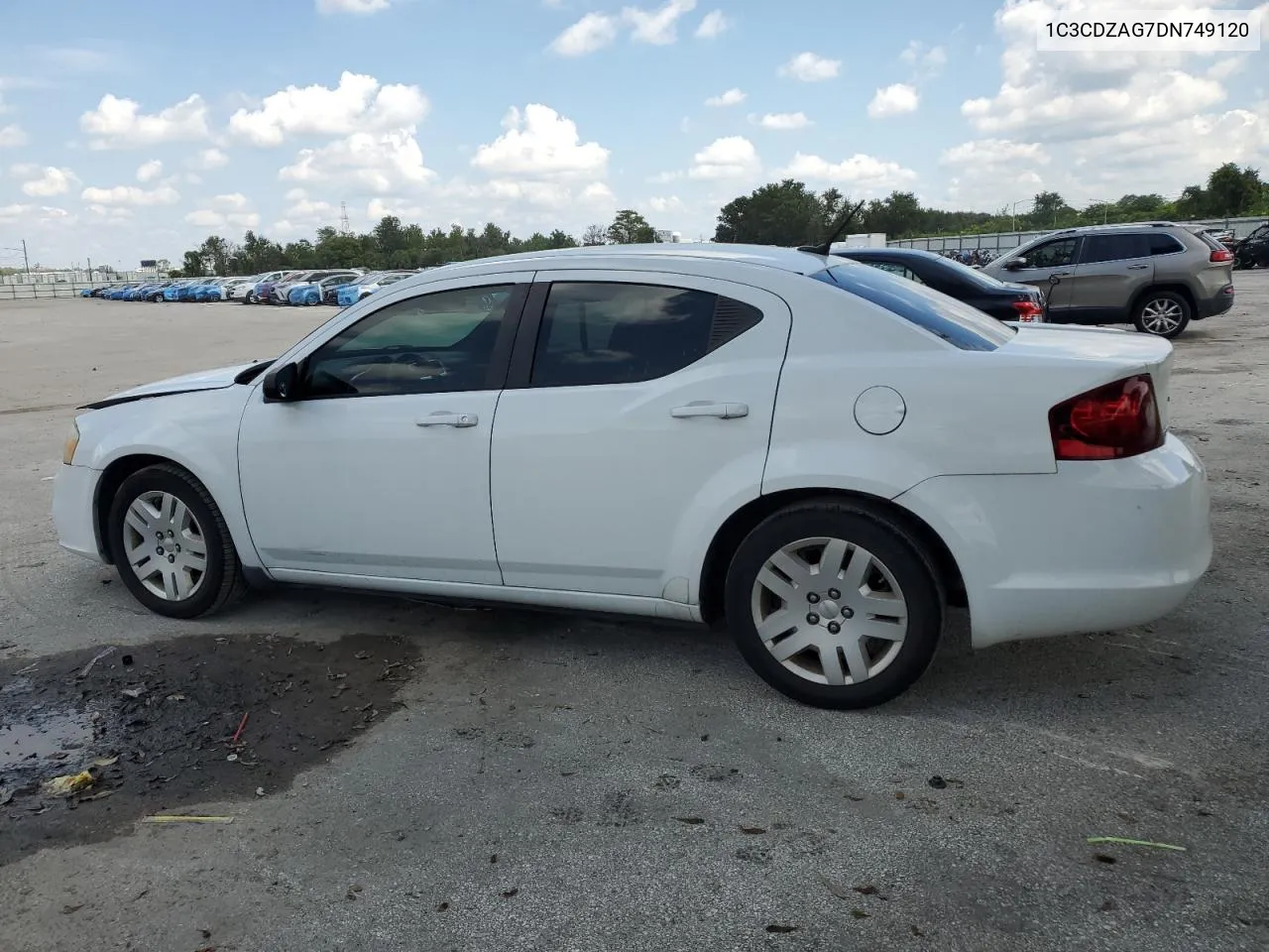 2013 Dodge Avenger Se VIN: 1C3CDZAG7DN749120 Lot: 71886764