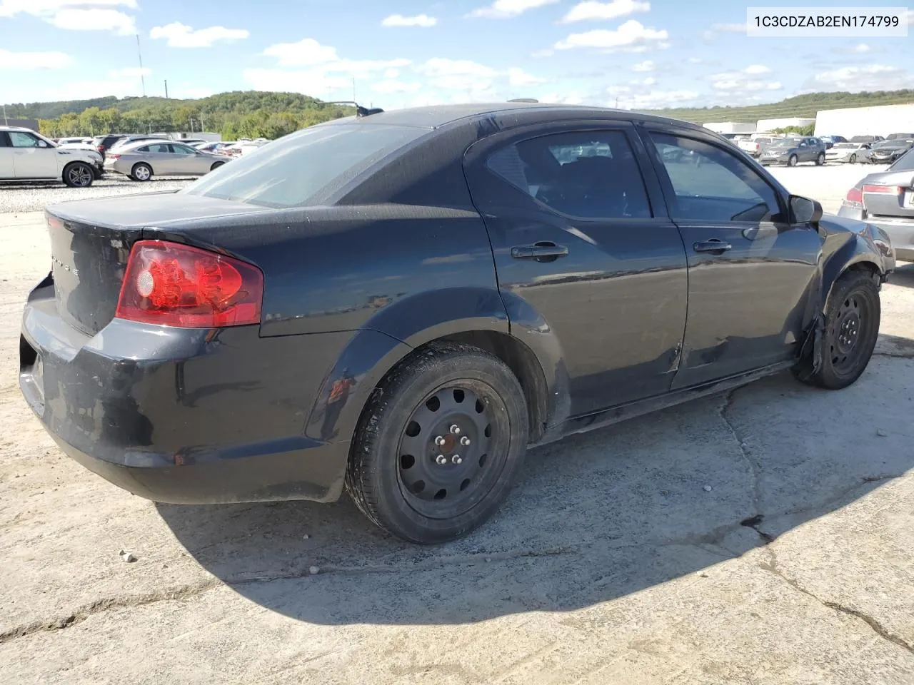 2014 Dodge Avenger Se VIN: 1C3CDZAB2EN174799 Lot: 71125124