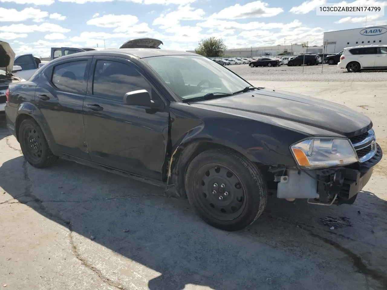 2014 Dodge Avenger Se VIN: 1C3CDZAB2EN174799 Lot: 71125124