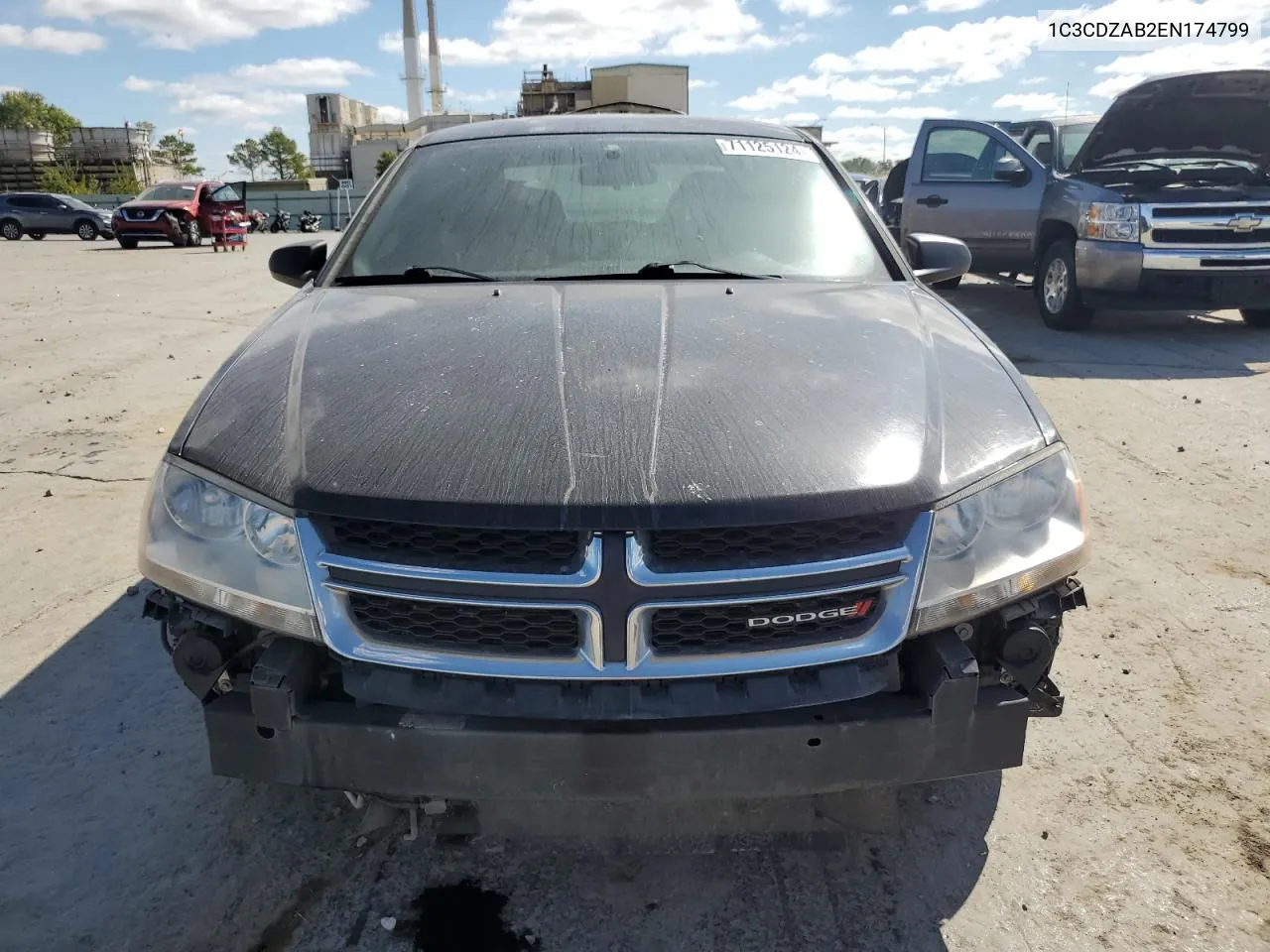 2014 Dodge Avenger Se VIN: 1C3CDZAB2EN174799 Lot: 71125124